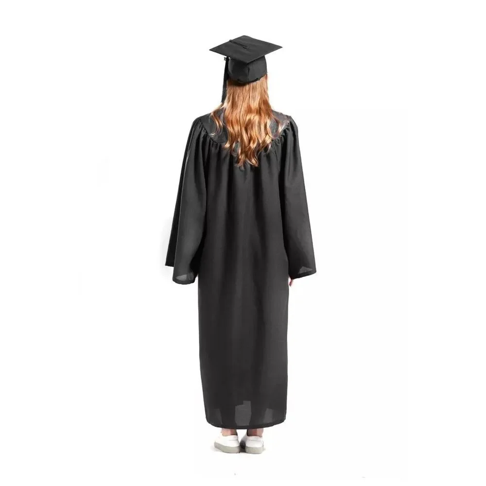 Graduation Cap and Gown with 2025 Year Charm for College &High School, Unisex